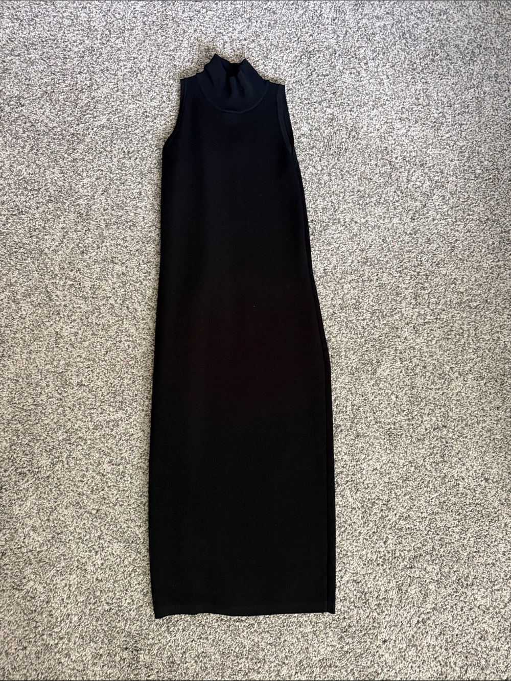 MICHAEL Michael Kors Black Sleeveless Maxi Mock Neck Dress